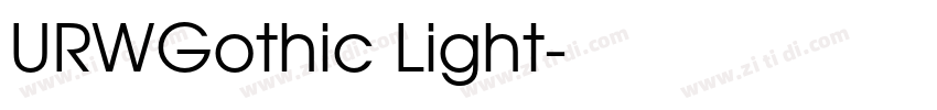 URWGothic Light字体转换 URWGothic Light字体转换